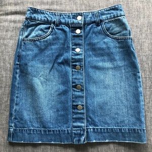 H&M High waisted jean skirt